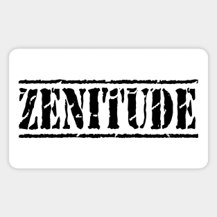 Simple Zenitude black - stamp Magnet